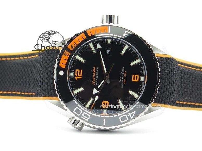 0109 Thermal 2016 Planet Ocean 45mm SS JHF Black Dial On Nylon Strap A 8245